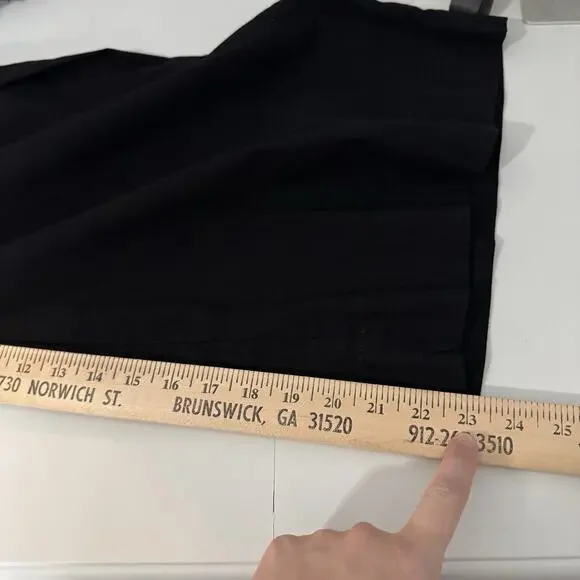 Maeve by Anthropologie The Colette Wrap Jumpsuit Sz 6 Black Wide Leg *No Belt - Picture 15 of 16